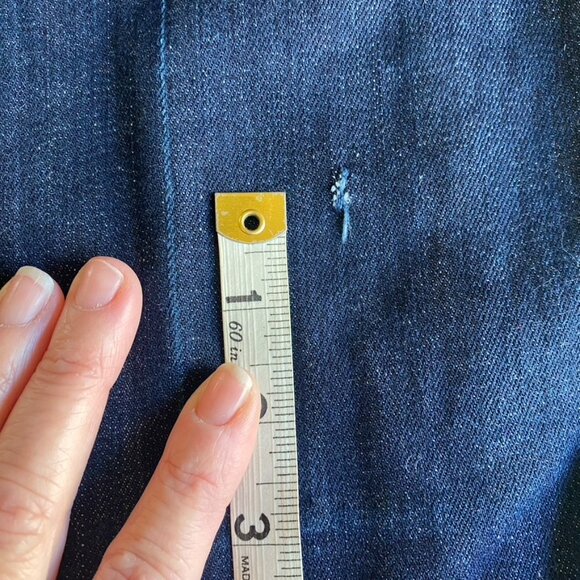 7 For all Mankind Dark Wash Mid Rise Bootcut size 32, Inseam 35 inches - Picture 14 of 15